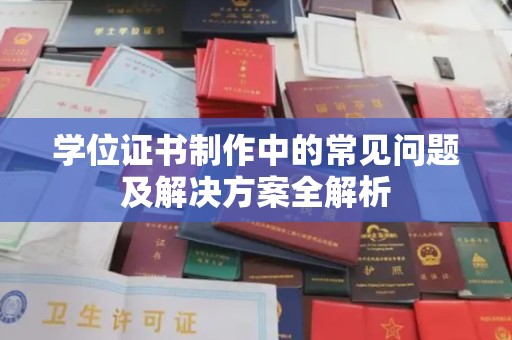康平学位证书制作中的常见问题及解决方案全解析
