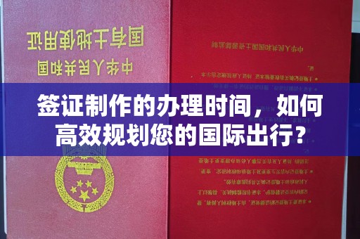 康平签证制作的办理时间，如何高效规划您的国际出行？