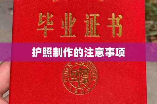 康平护照制作的注意事项