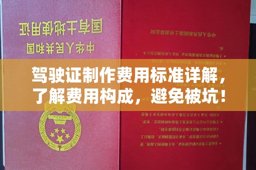康平驾驶证制作费用标准详解，了解费用构成，避免被坑！