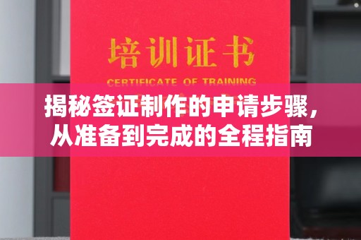 康平揭秘签证制作的申请步骤，从准备到完成的全程指南