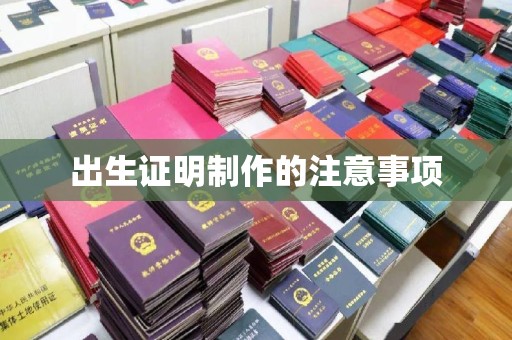 康平出生证明制作的注意事项