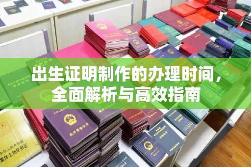 康平出生证明制作的办理时间，全面解析与高效指南