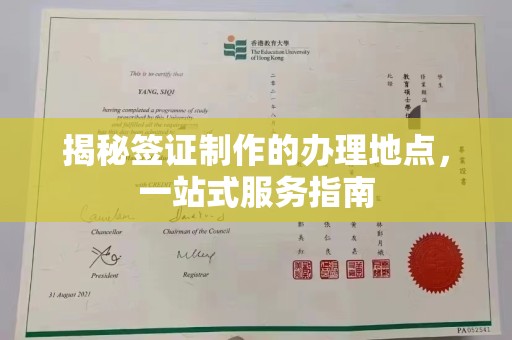 康平揭秘签证制作的办理地点，一站式服务指南