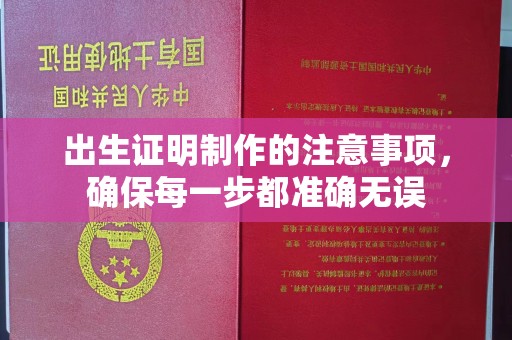 康平出生证明制作的注意事项，确保每一步都准确无误