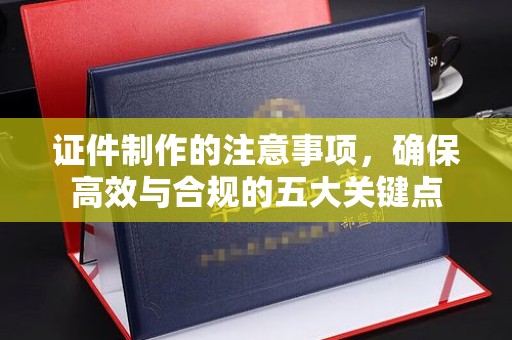 康平证件制作的注意事项，确保高效与合规的五大关键点