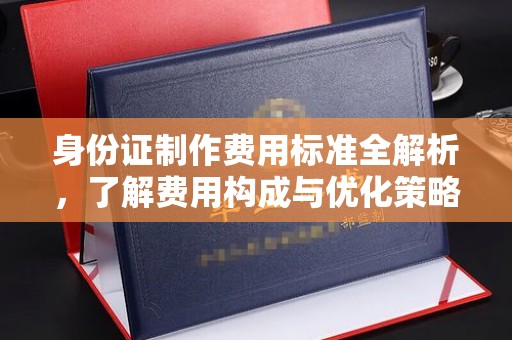 康平身份证制作费用标准全解析，了解费用构成与优化策略