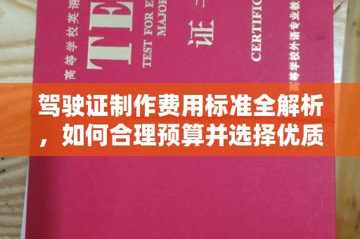 康平驾驶证制作费用标准全解析，如何合理预算并选择优质服务？
