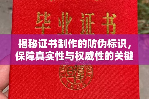 康平揭秘证书制作的防伪标识，保障真实性与权威性的关键